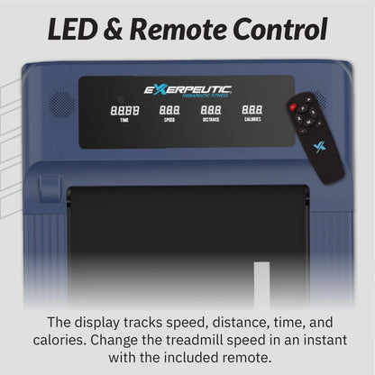 Electric Walking Desk Exercise Treadmill, Blue, 400 Lb